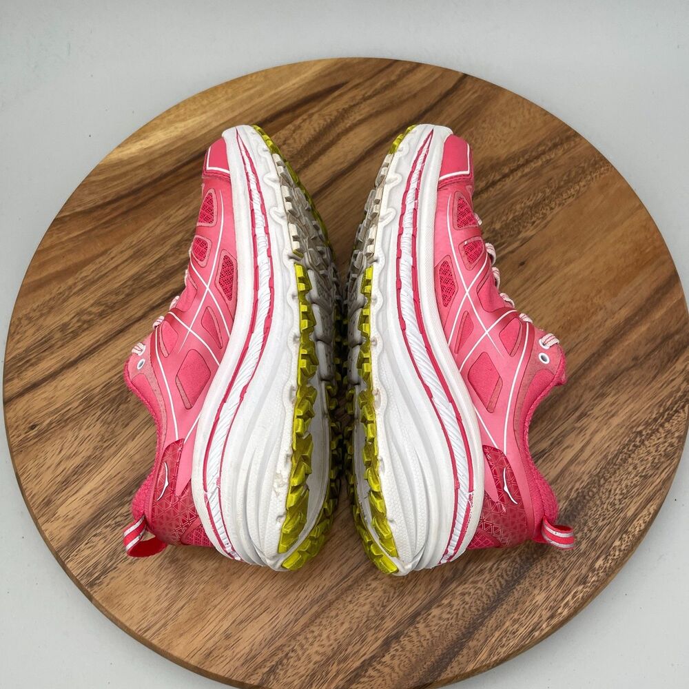 Hoka One One Stinson 3 ATR Shoes Womens Size 6.5 Pink Trail Running Hiking - Picture 6 of 9